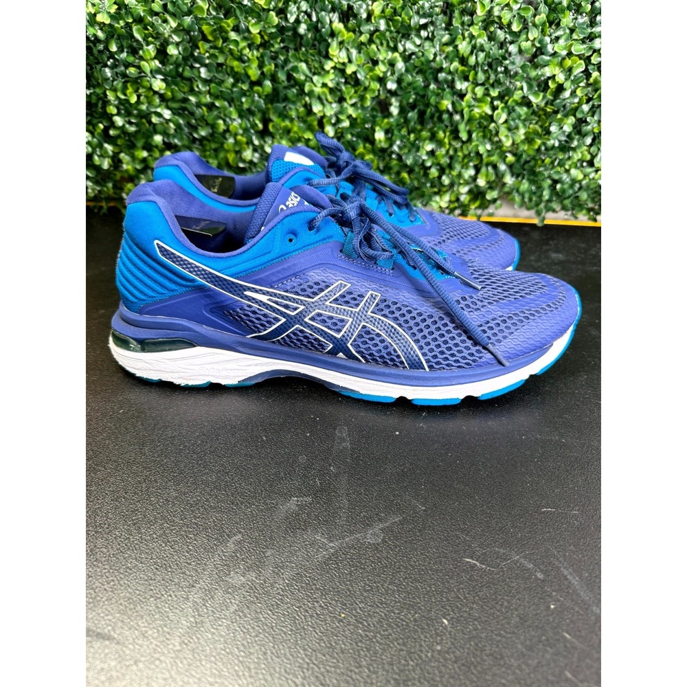 Asics GT-2000 6 T805N-400 Mens 11.5 Running Shoes Blue Lace Up Athletic Sneakers